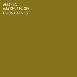 #86741C - Corn Harvest Color Image